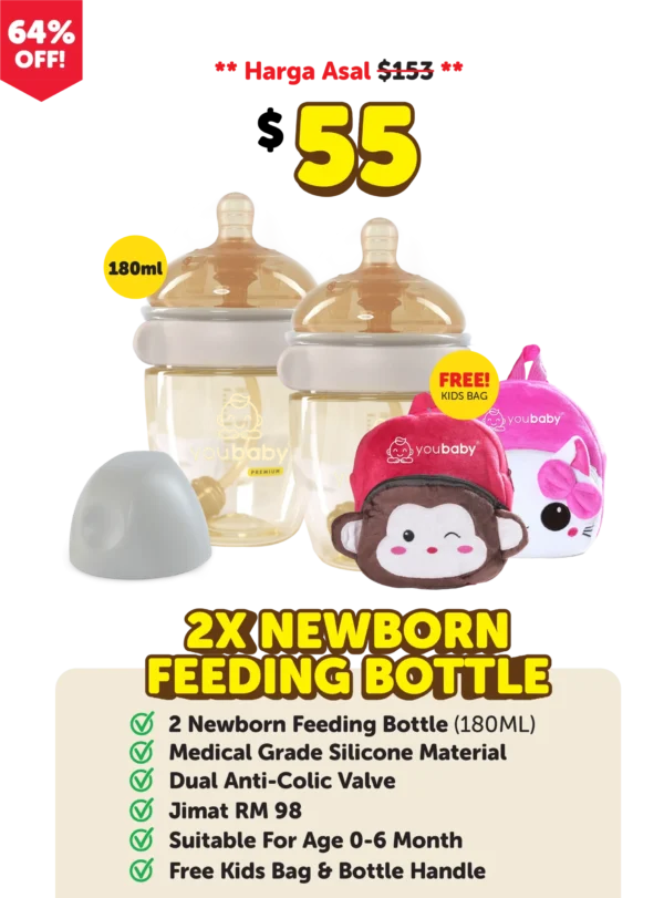 Combo Botol SUSU 180ml + Free Kids Bag